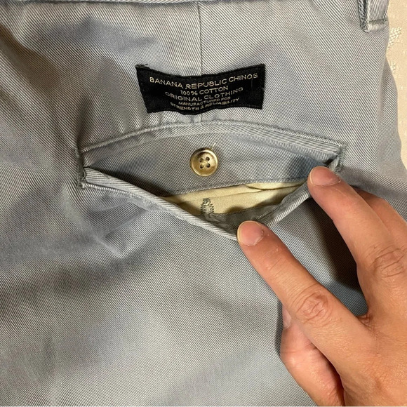 Banana Republic Original Clothing Men's Cotton Cargo Shorts Jeans Grey Size 32S - Picture 7 of 14